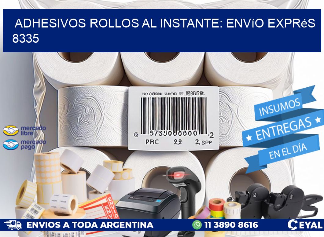 Adhesivos rollos al Instante: Envío Exprés 8335