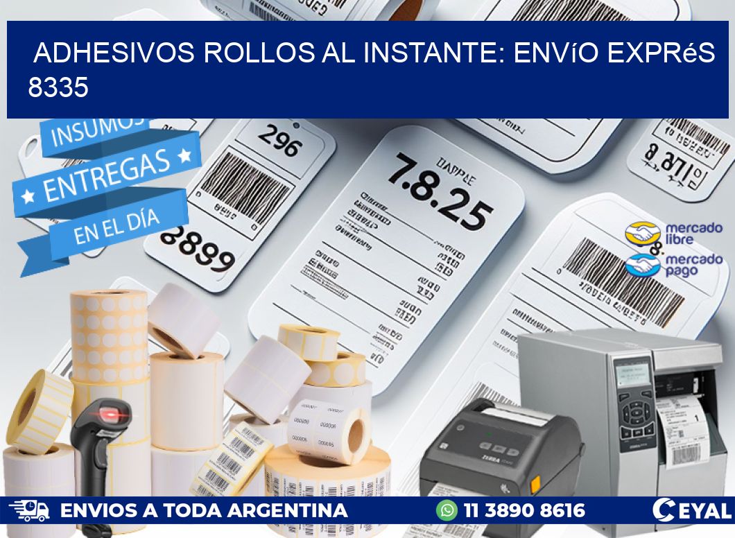 Adhesivos rollos al Instante: Envío Exprés 8335