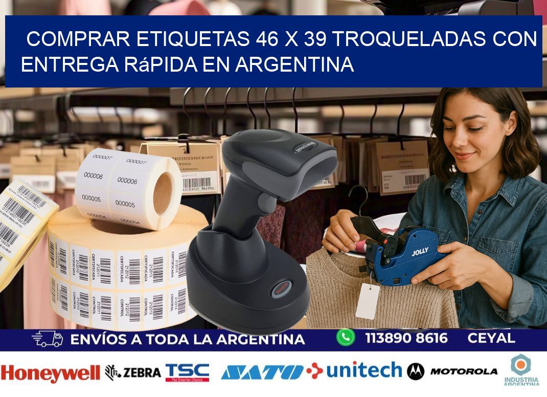 Comprar etiquetas 46 x 39 troqueladas con entrega rápida en Argentina