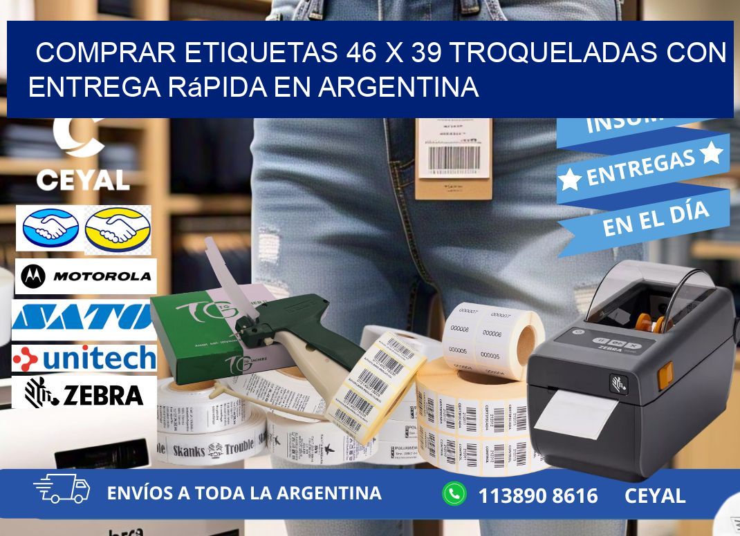 Comprar etiquetas 46 x 39 troqueladas con entrega rápida en Argentina