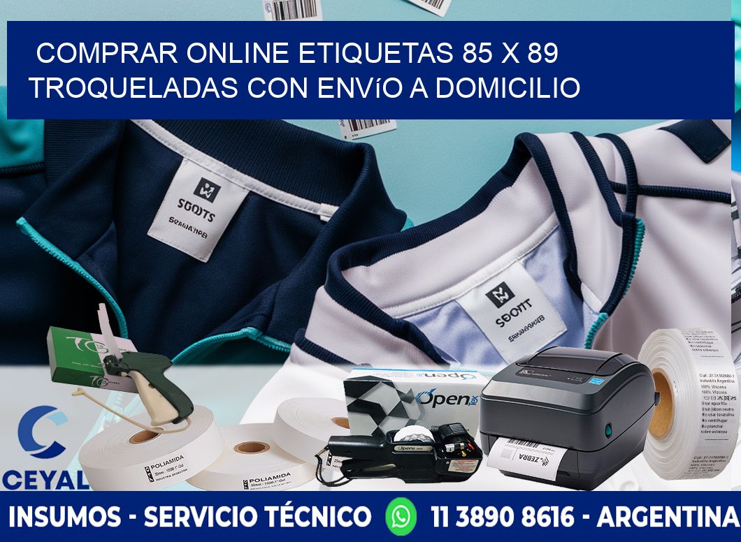 Comprar online etiquetas 85 x 89 troqueladas con envío a domicilio
