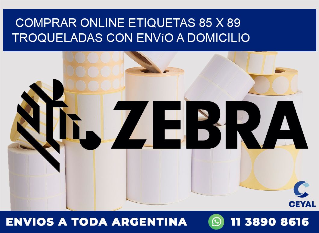 Comprar online etiquetas 85 x 89 troqueladas con envío a domicilio