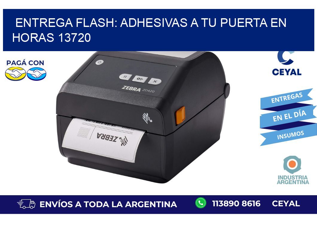 Entrega Flash: Adhesivas A Tu Puerta en Horas 13720