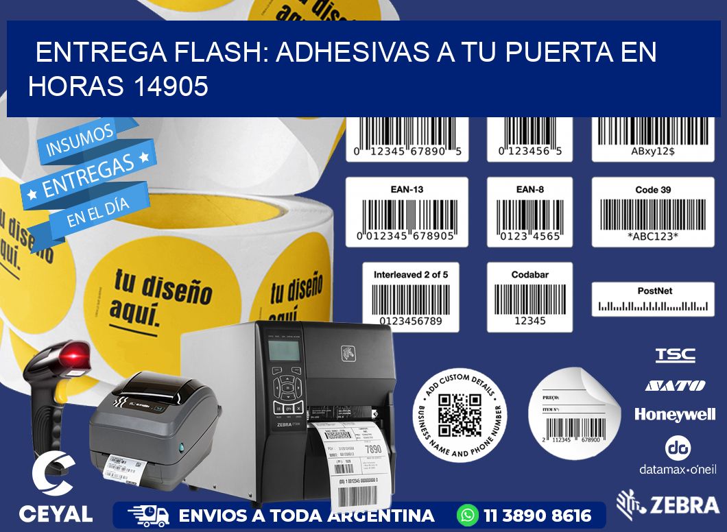 Entrega Flash: Adhesivas A Tu Puerta en Horas 14905