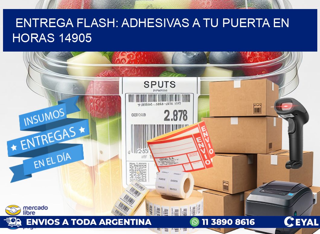Entrega Flash: Adhesivas A Tu Puerta en Horas 14905