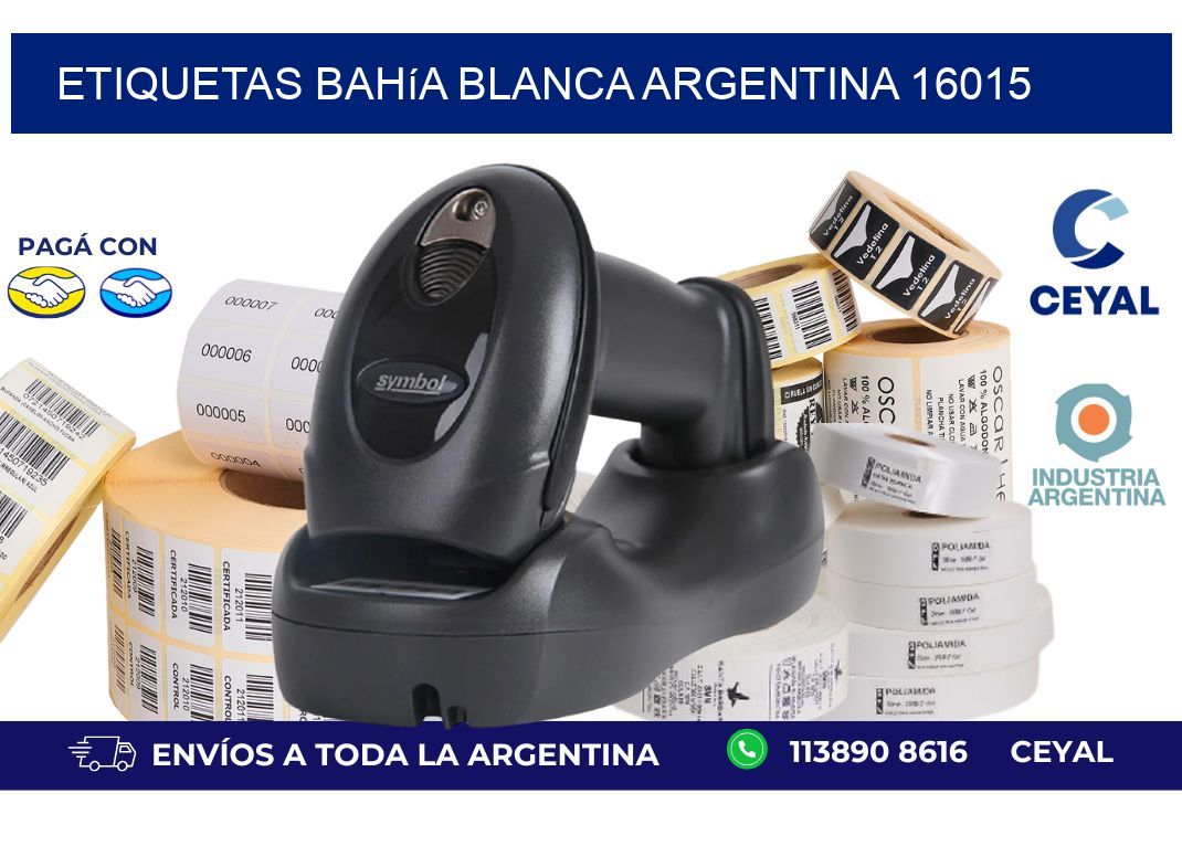 Etiquetas Bahía Blanca Argentina 16015