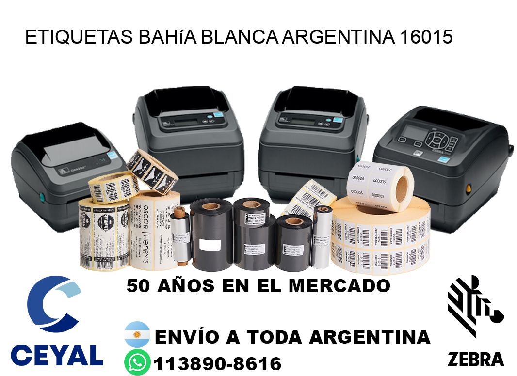 Etiquetas Bahía Blanca Argentina 16015