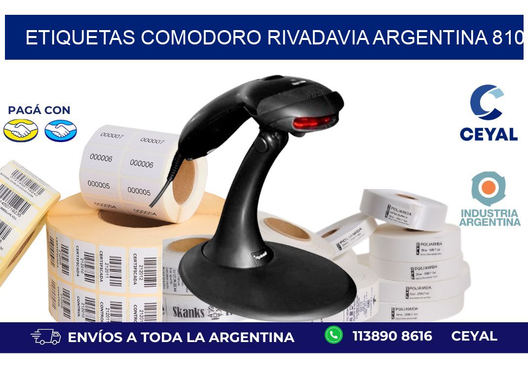 Etiquetas Comodoro Rivadavia Argentina 810