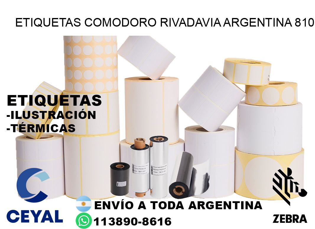Etiquetas Comodoro Rivadavia Argentina 810