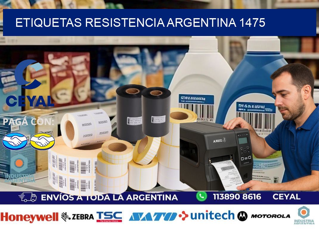 Etiquetas Resistencia Argentina 1475