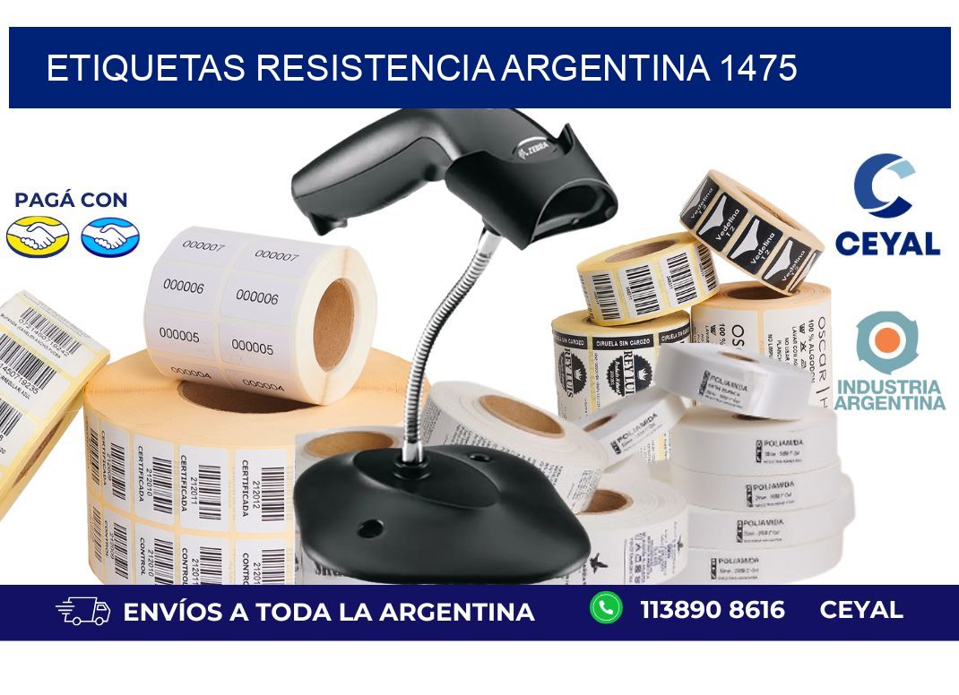Etiquetas Resistencia Argentina 1475