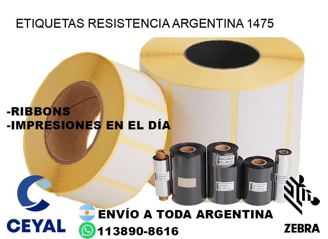Etiquetas Resistencia Argentina 1475