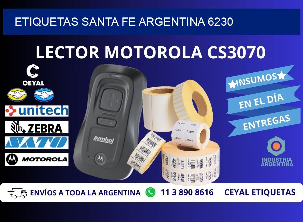 Etiquetas Santa Fe Argentina 6230