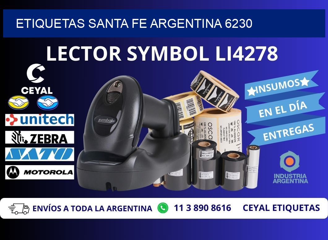 Etiquetas Santa Fe Argentina 6230