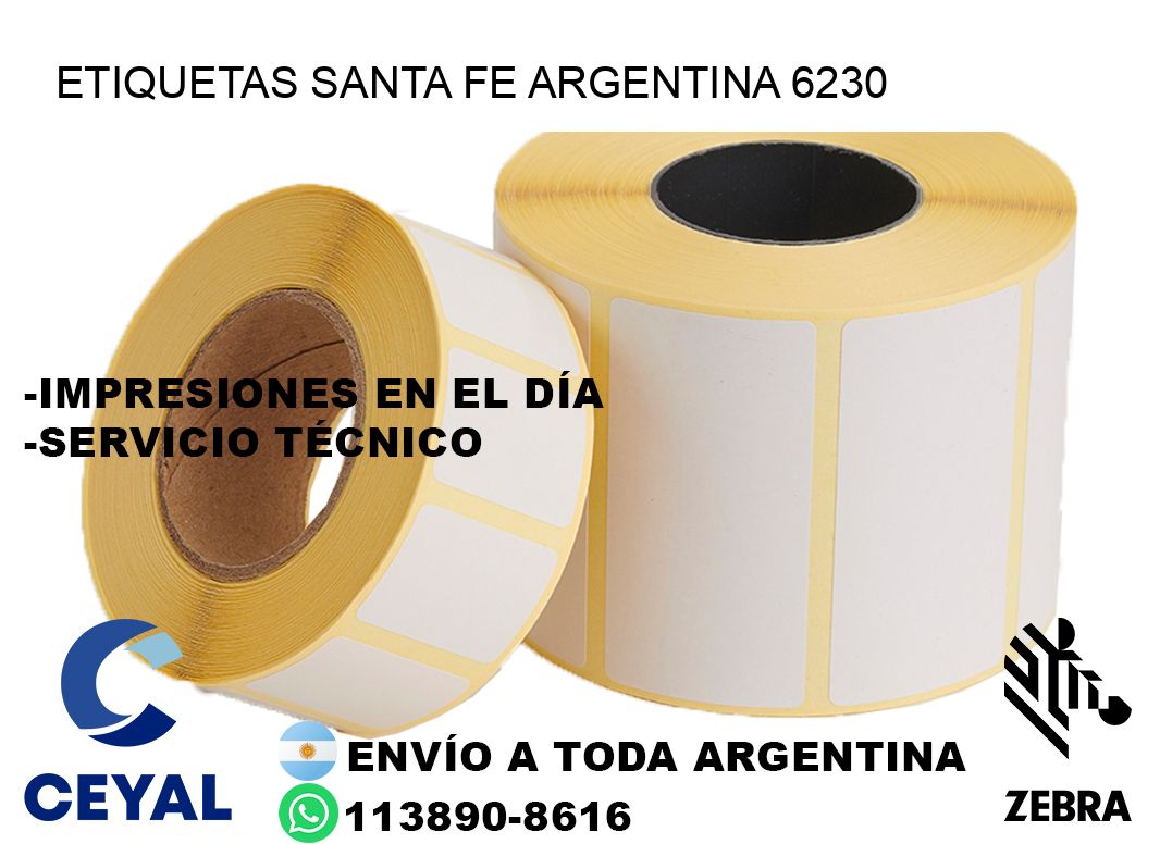 Etiquetas Santa Fe Argentina 6230