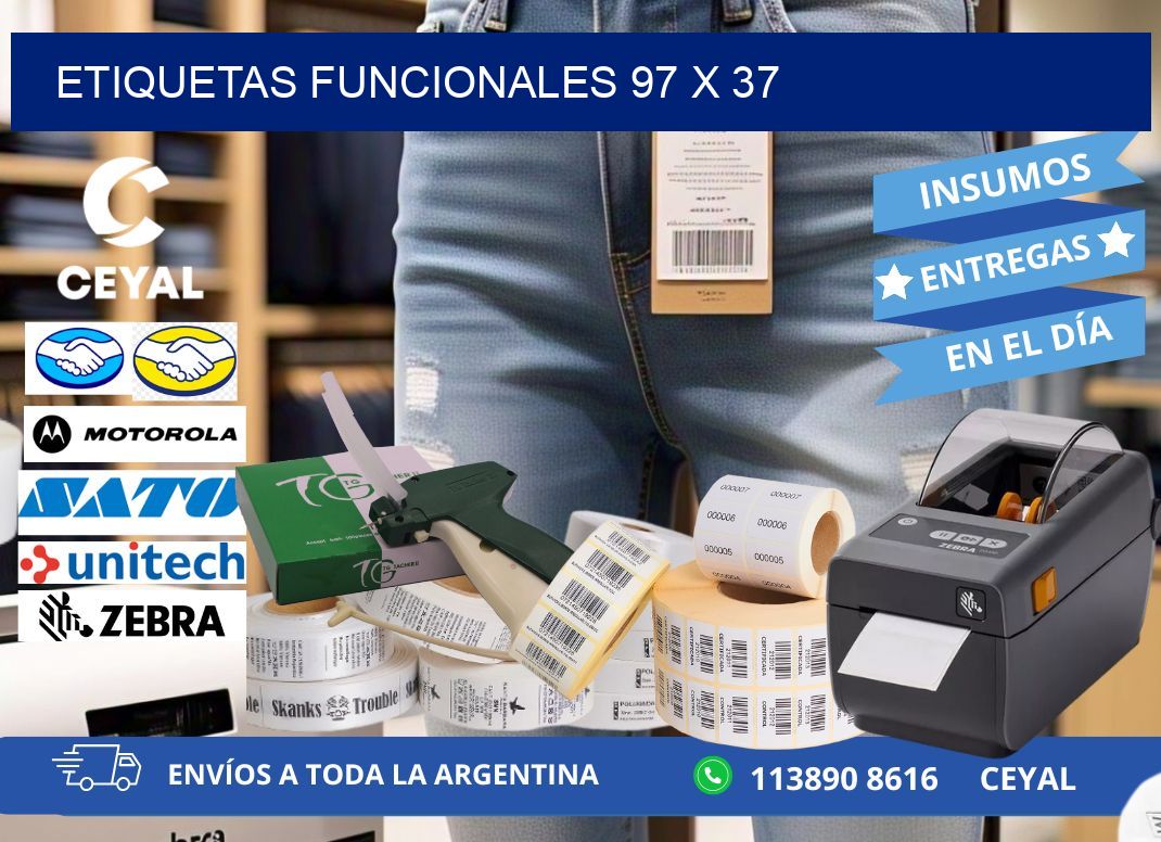 Etiquetas funcionales 97 x 37