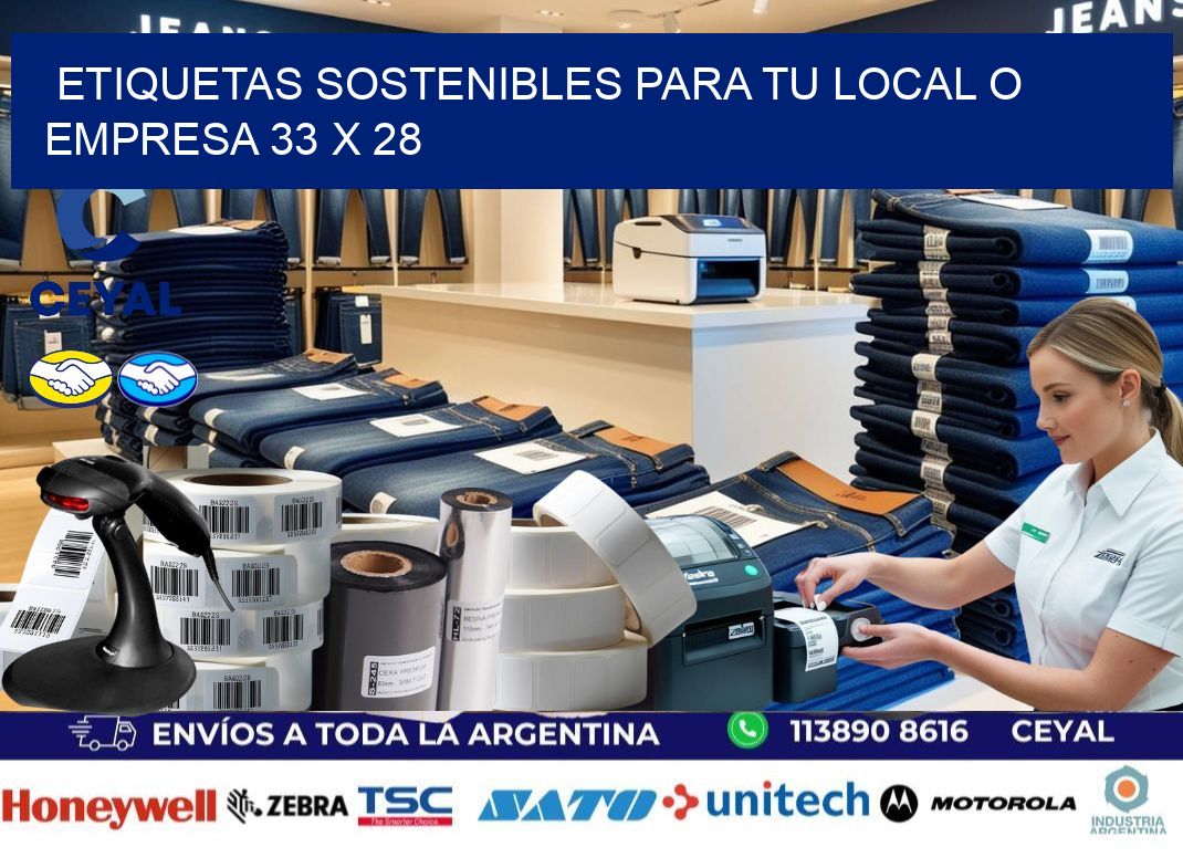 Etiquetas sostenibles para tu local o empresa 33 x 28