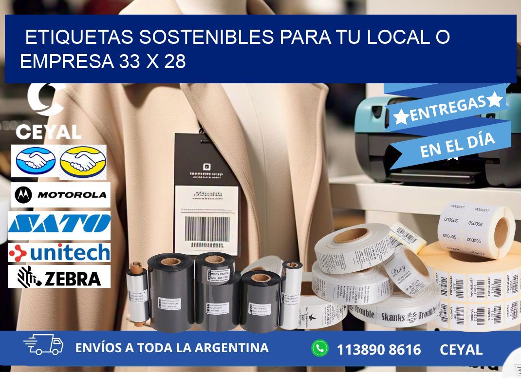 Etiquetas sostenibles para tu local o empresa 33 x 28