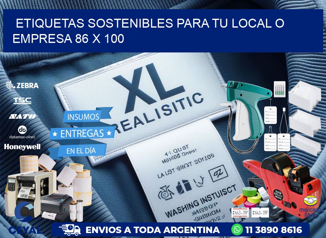 Etiquetas sostenibles para tu local o empresa 86 x 100