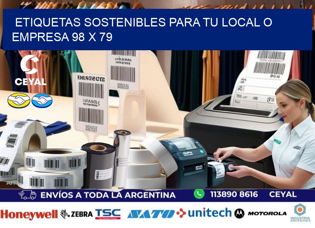 Etiquetas sostenibles para tu local o empresa 98 x 79