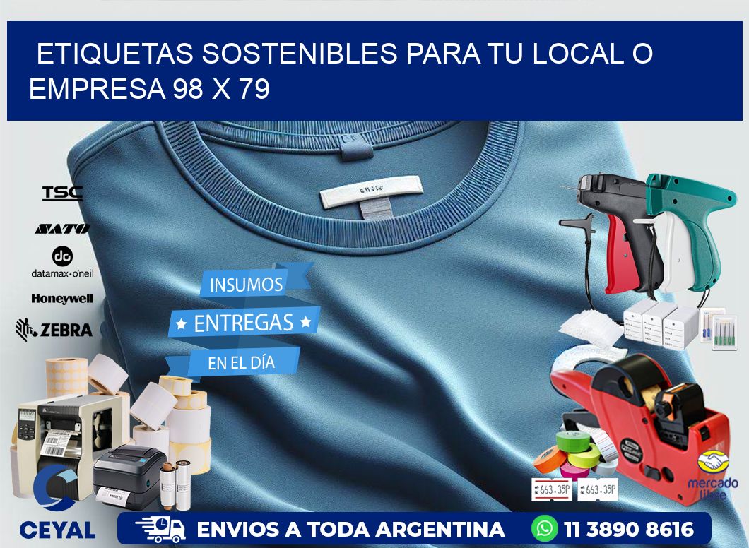 Etiquetas sostenibles para tu local o empresa 98 x 79