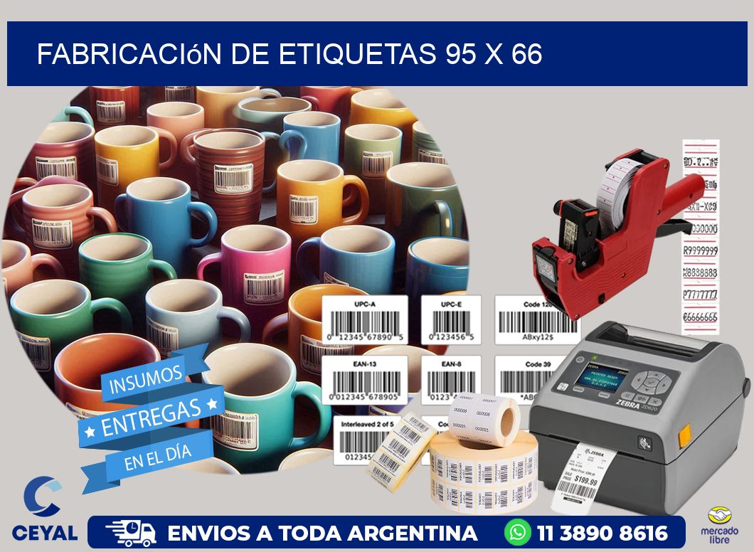 Fabricación de etiquetas 95 x 66