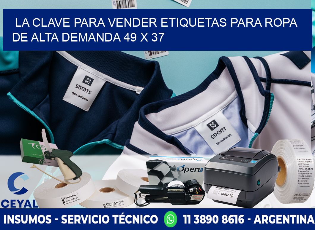 La Clave para Vender Etiquetas para Ropa de Alta Demanda 49 x 37