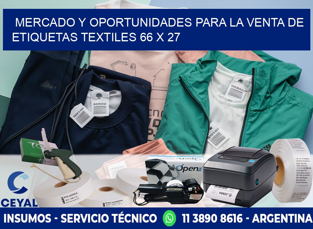 Mercado y Oportunidades para la Venta de Etiquetas Textiles 66 x 27
