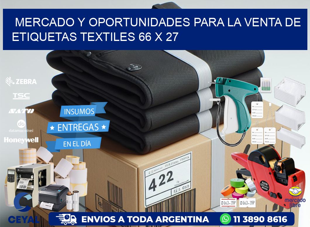 Mercado y Oportunidades para la Venta de Etiquetas Textiles 66 x 27