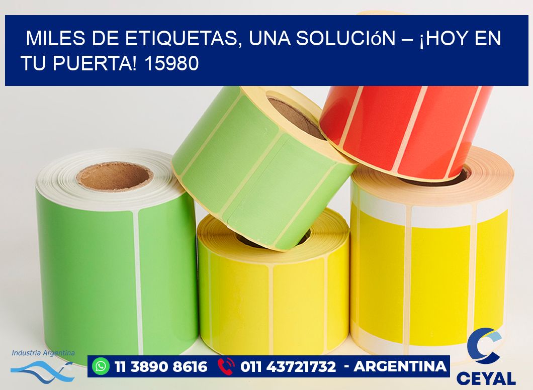 Miles de Etiquetas, Una Solución – ¡Hoy en tu Puerta! 15980