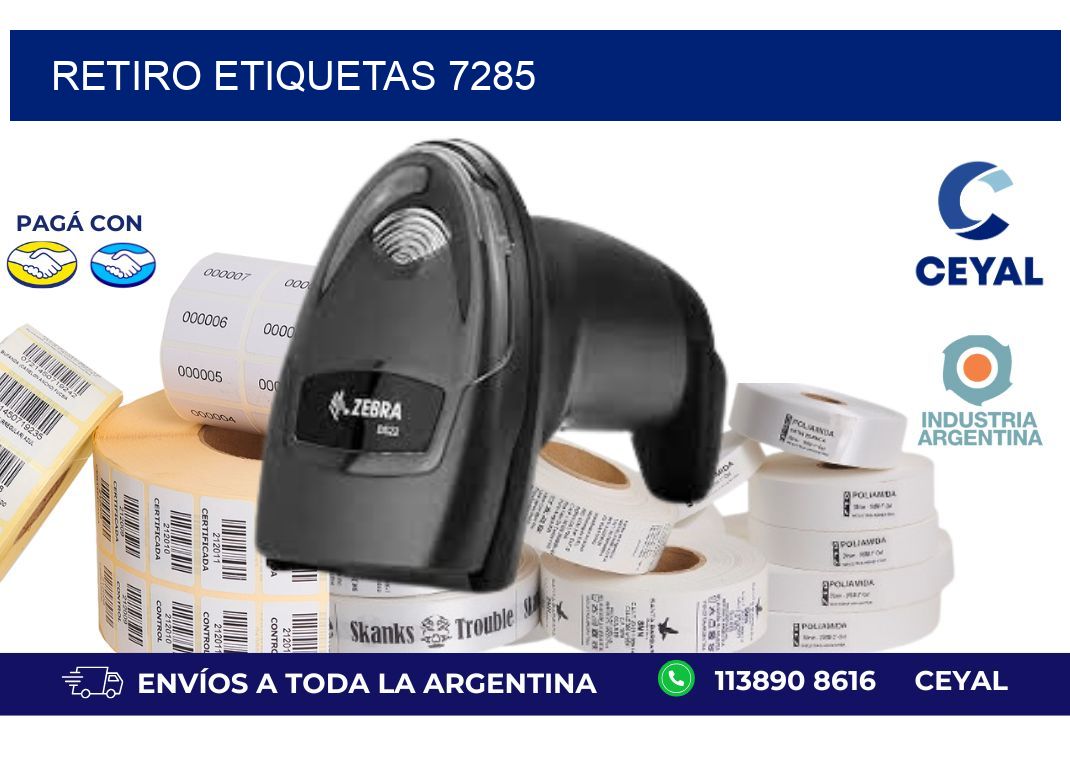 Retiro etiquetas 7285