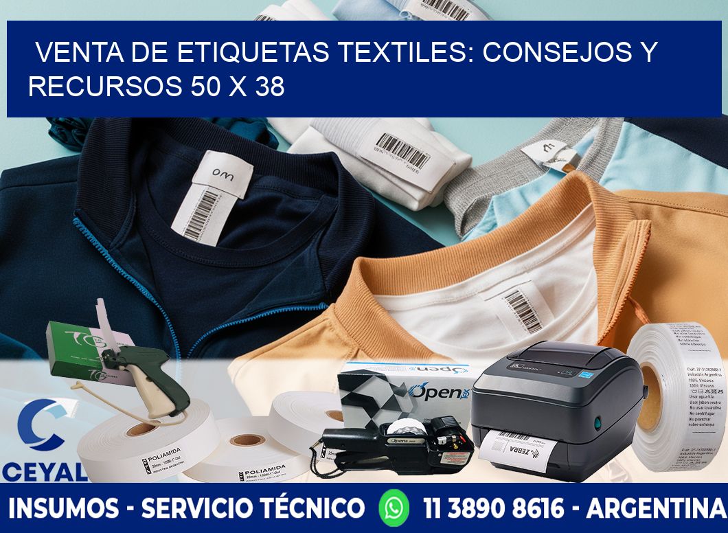 Venta de Etiquetas Textiles: Consejos y Recursos 50 x 38
