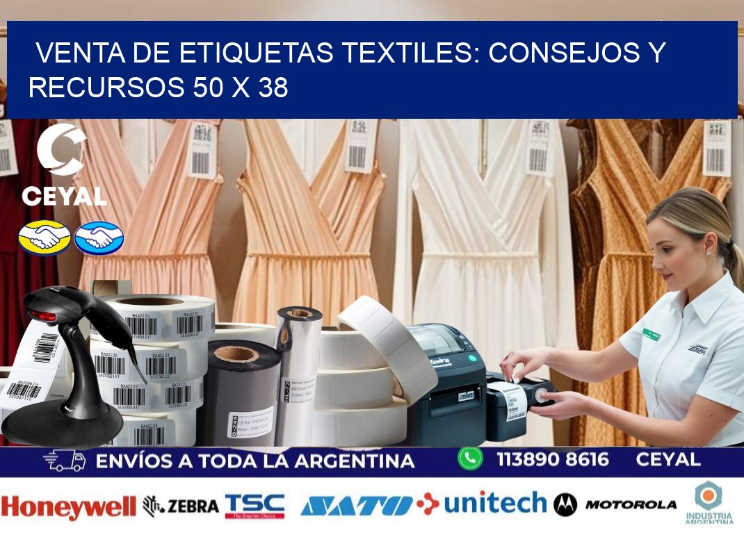 Venta de Etiquetas Textiles: Consejos y Recursos 50 x 38