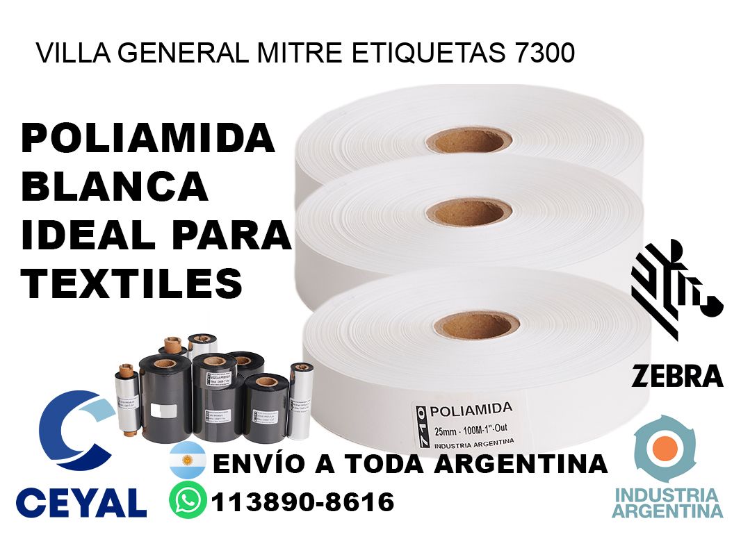 Villa General Mitre etiquetas 7300
