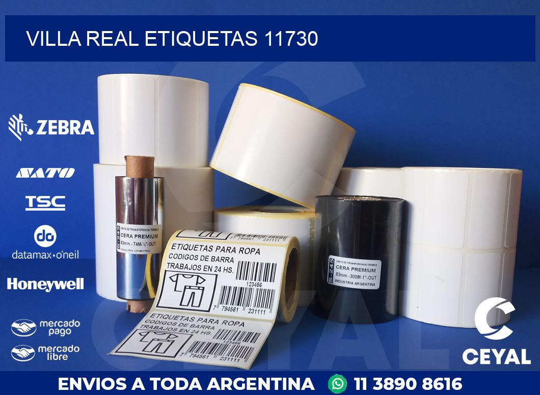 Villa Real etiquetas 11730