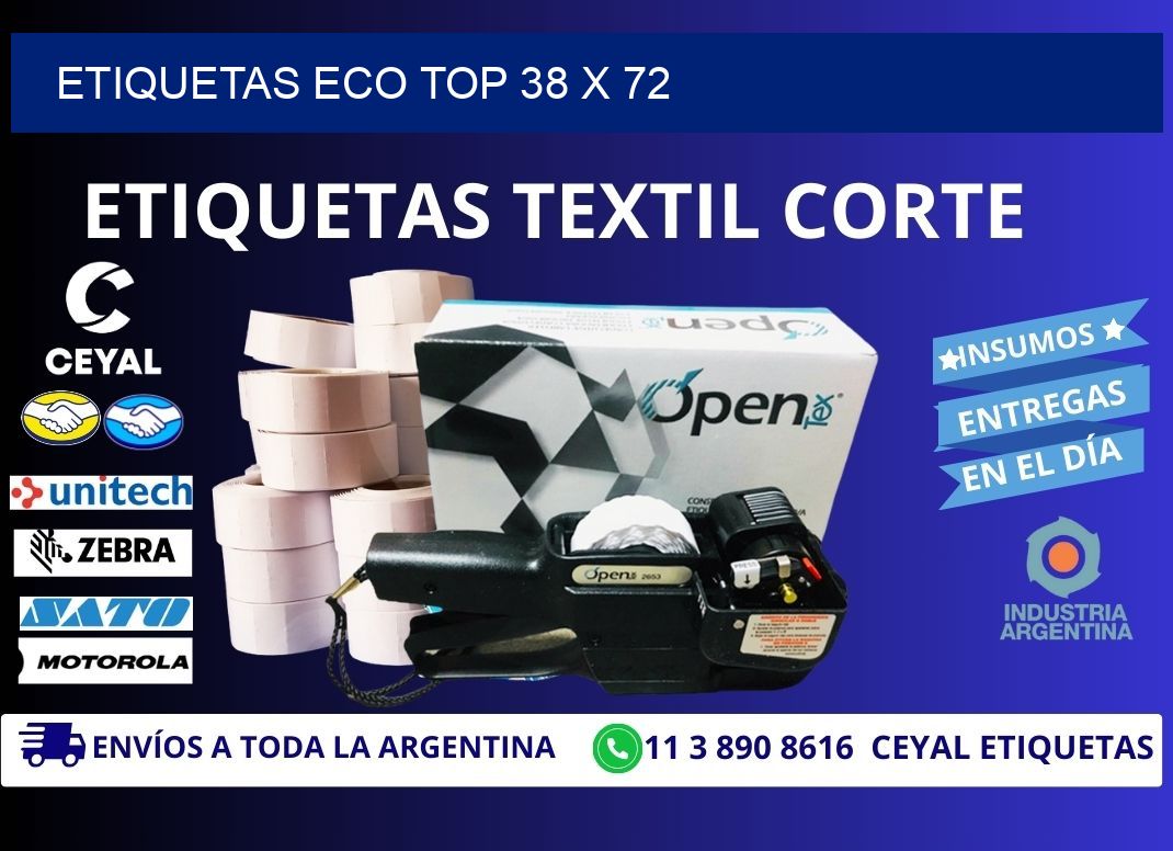 etiquetas eco top 38 x 72