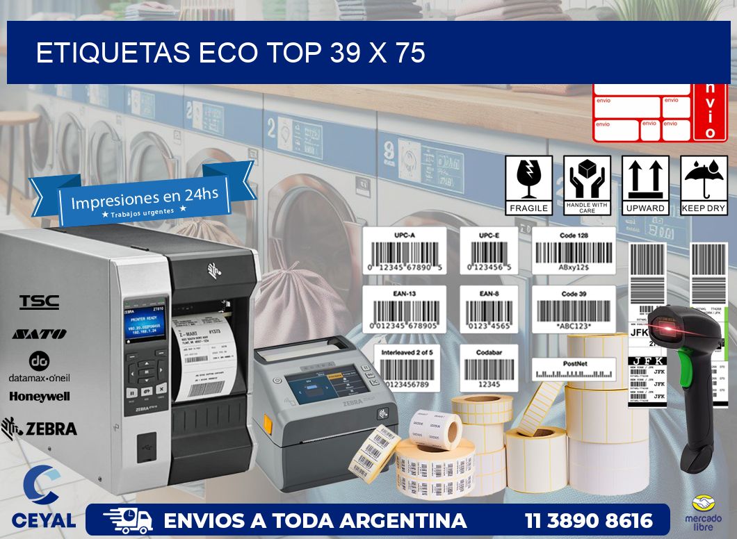 etiquetas eco top 39 x 75