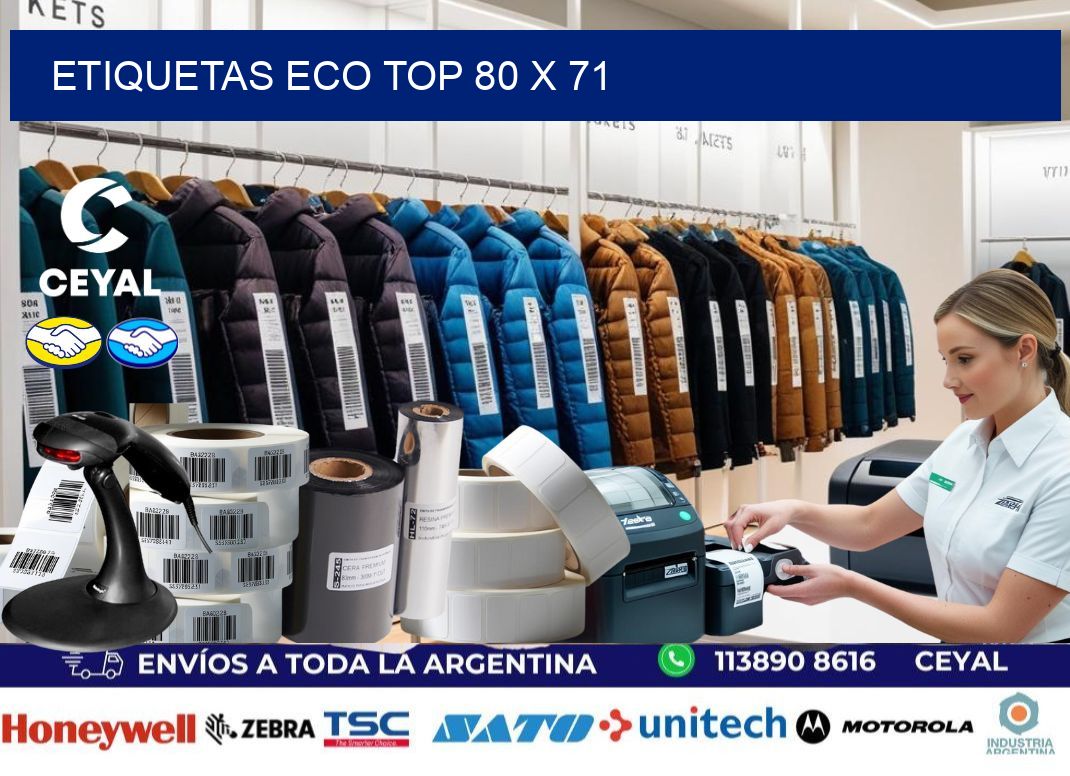 etiquetas eco top 80 x 71