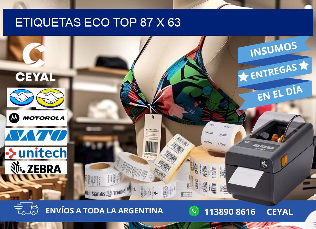 etiquetas eco top 87 x 63