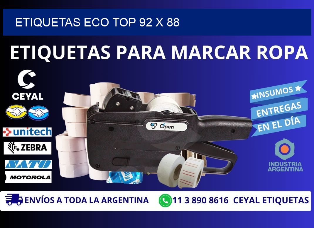 etiquetas eco top 92 x 88