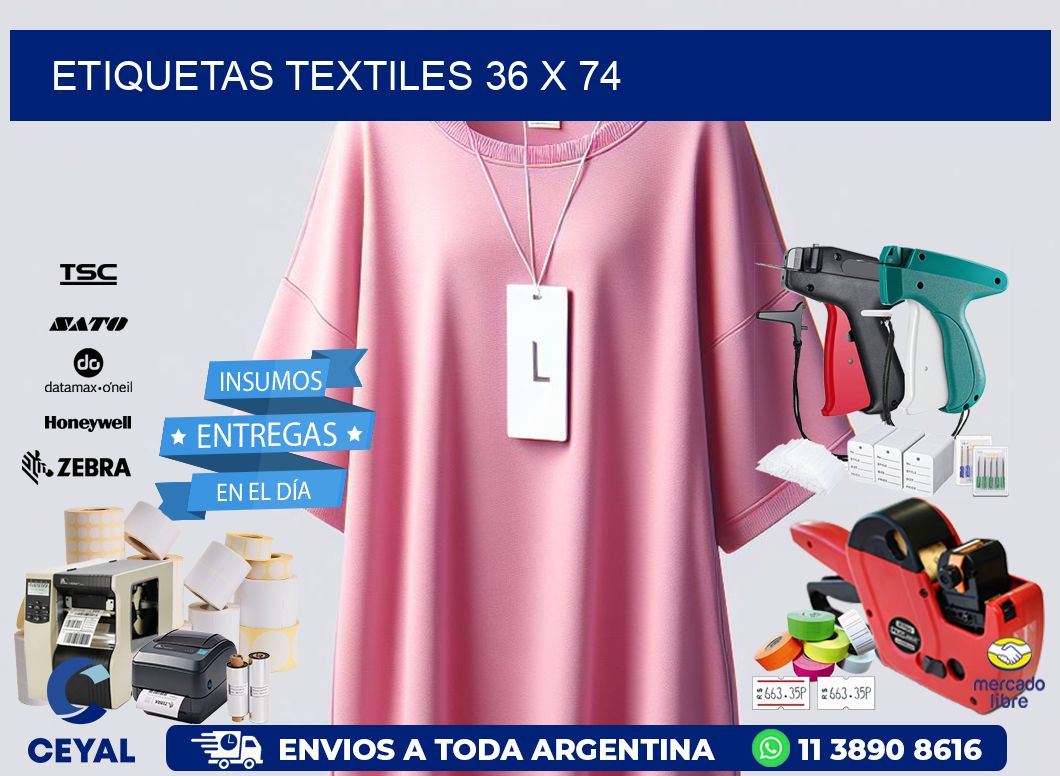 etiquetas textiles 36 x 74
