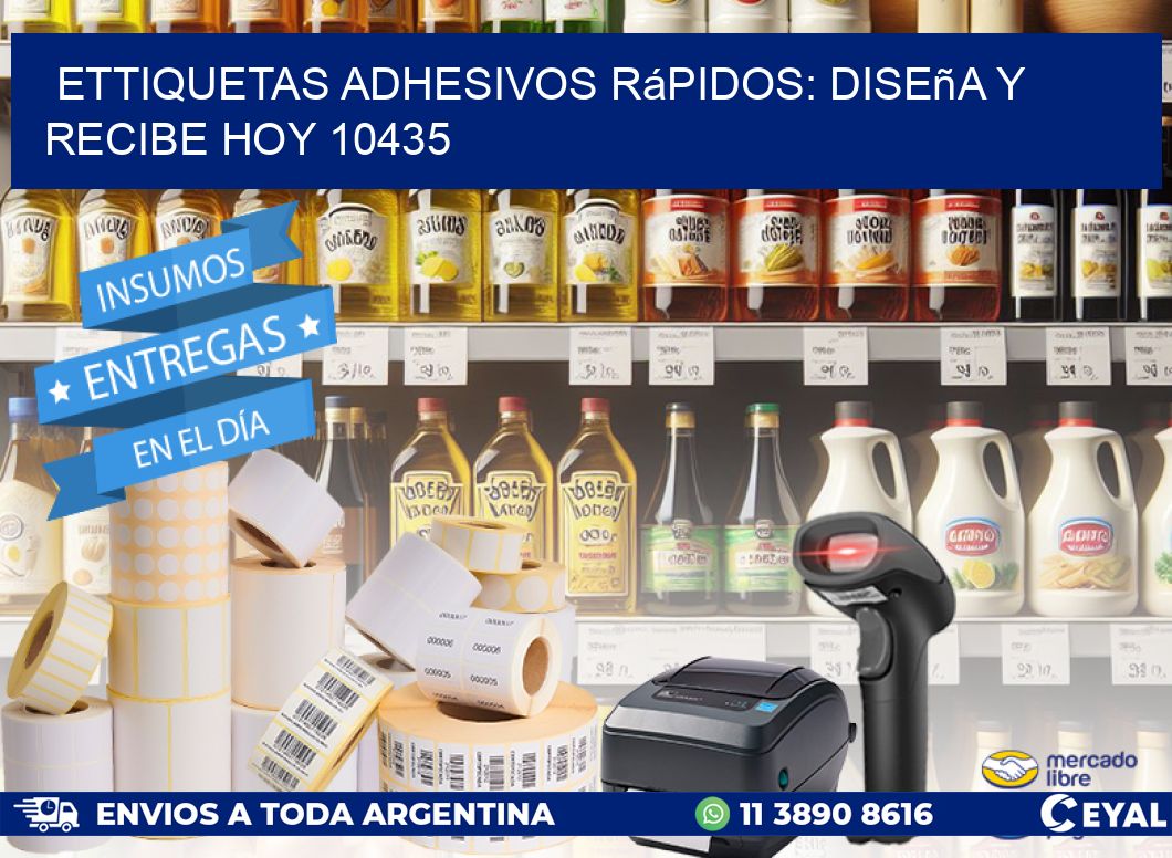 ettiquetas Adhesivos Rápidos: Diseña y Recibe Hoy 10435