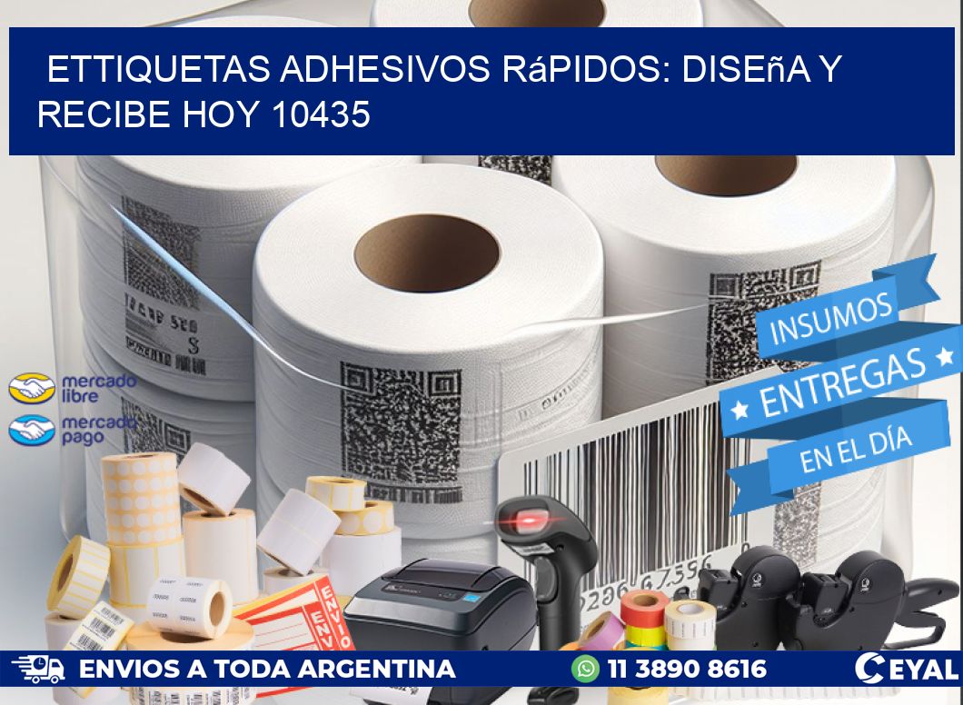 ettiquetas Adhesivos Rápidos: Diseña y Recibe Hoy 10435