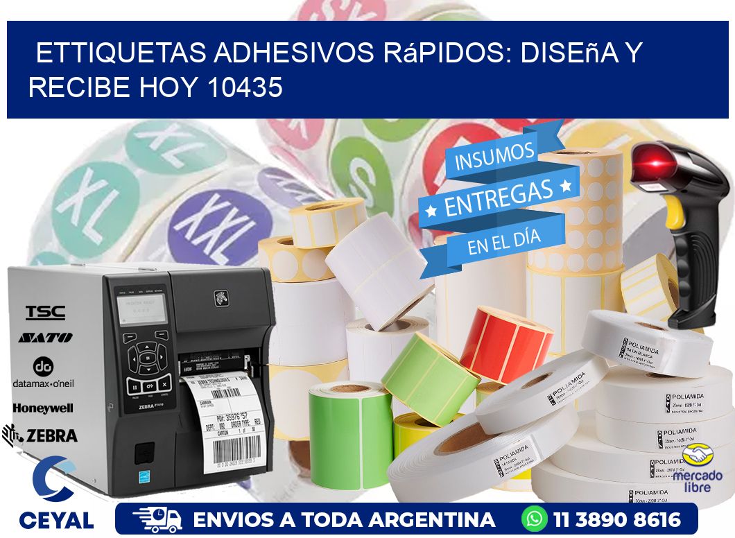 ettiquetas Adhesivos Rápidos: Diseña y Recibe Hoy 10435