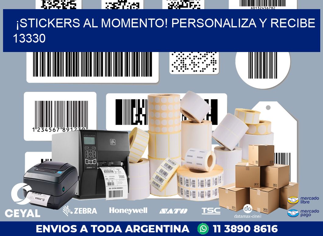 ¡Stickers al Momento! Personaliza y Recibe 13330