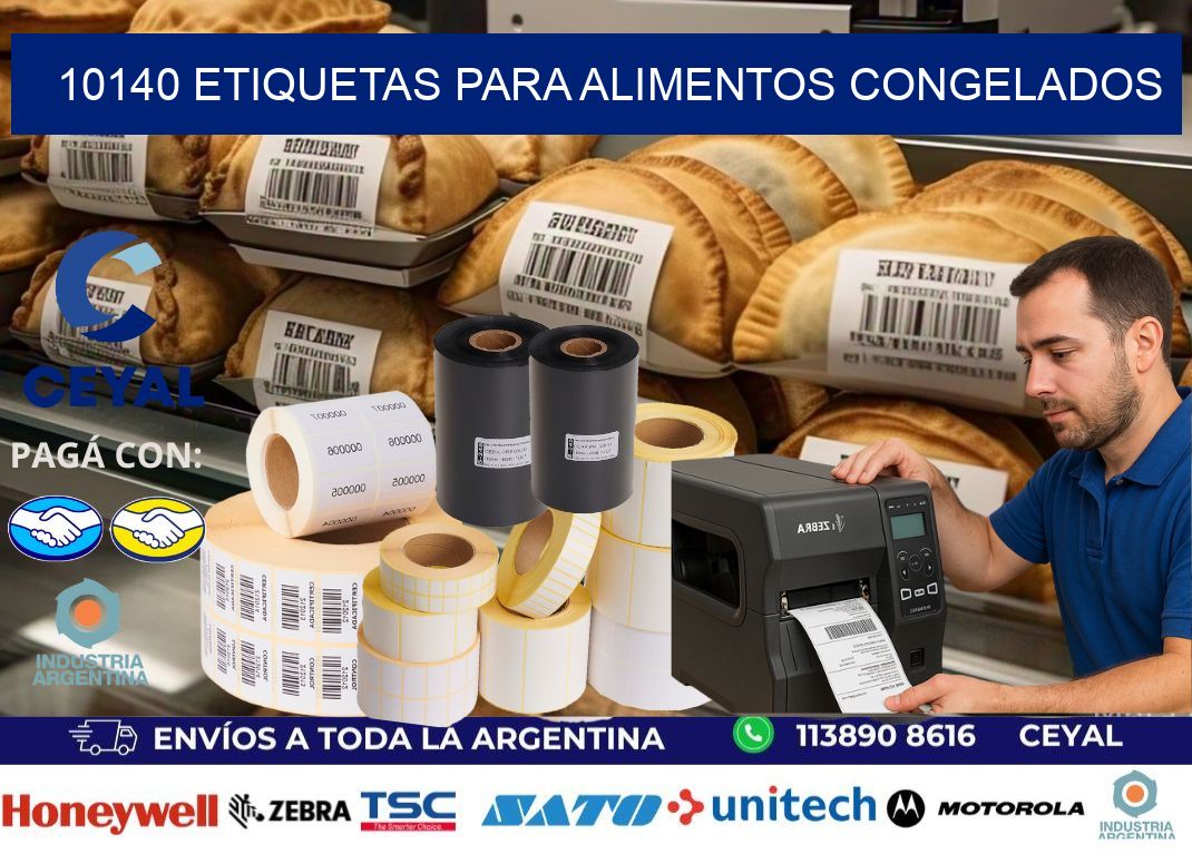 10140 Etiquetas para alimentos congelados