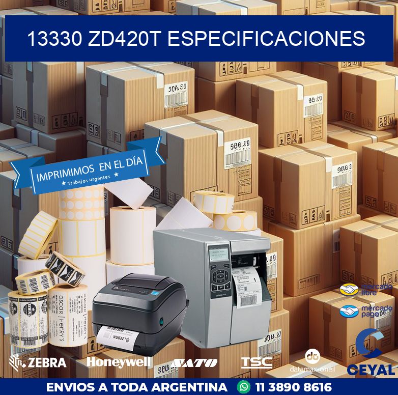 13330 ZD420t especificaciones
