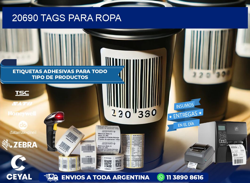 20690 Tags para ropa