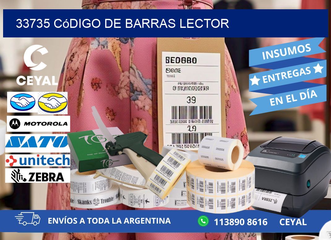 33735 Código de barras lector