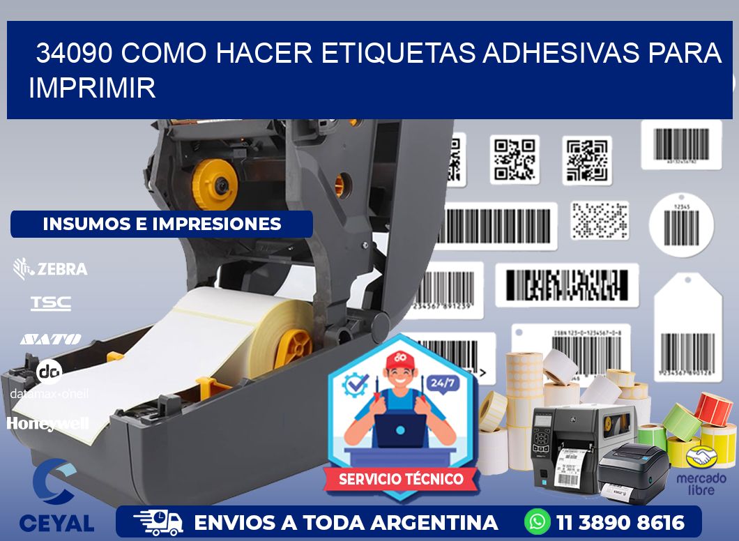 34090 Como hacer etiquetas adhesivas para imprimir